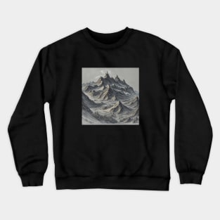 Mountain Since Vintage Retro Rock Wood Fauna Crewneck Sweatshirt